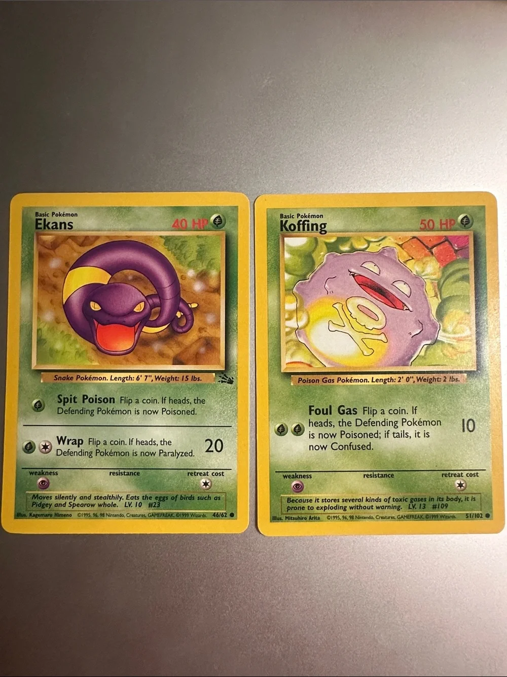 Pokémon Trading Cards - Ekans & Koffing Set